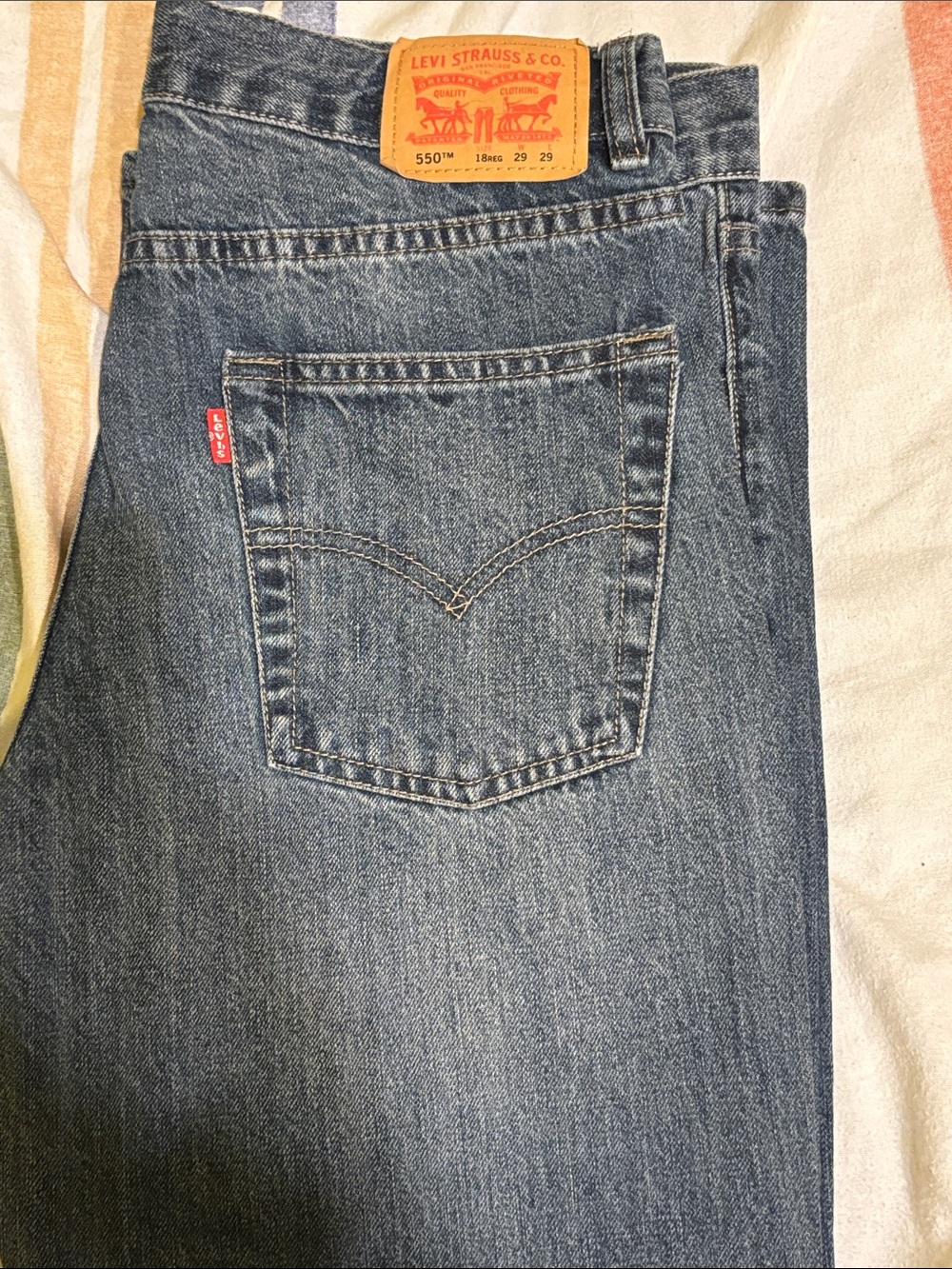 Levi's 550 Relaxed Fit Boys Jeans - Blue-29X29